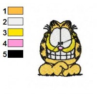 Garfield Happy Face Embroidery Designs